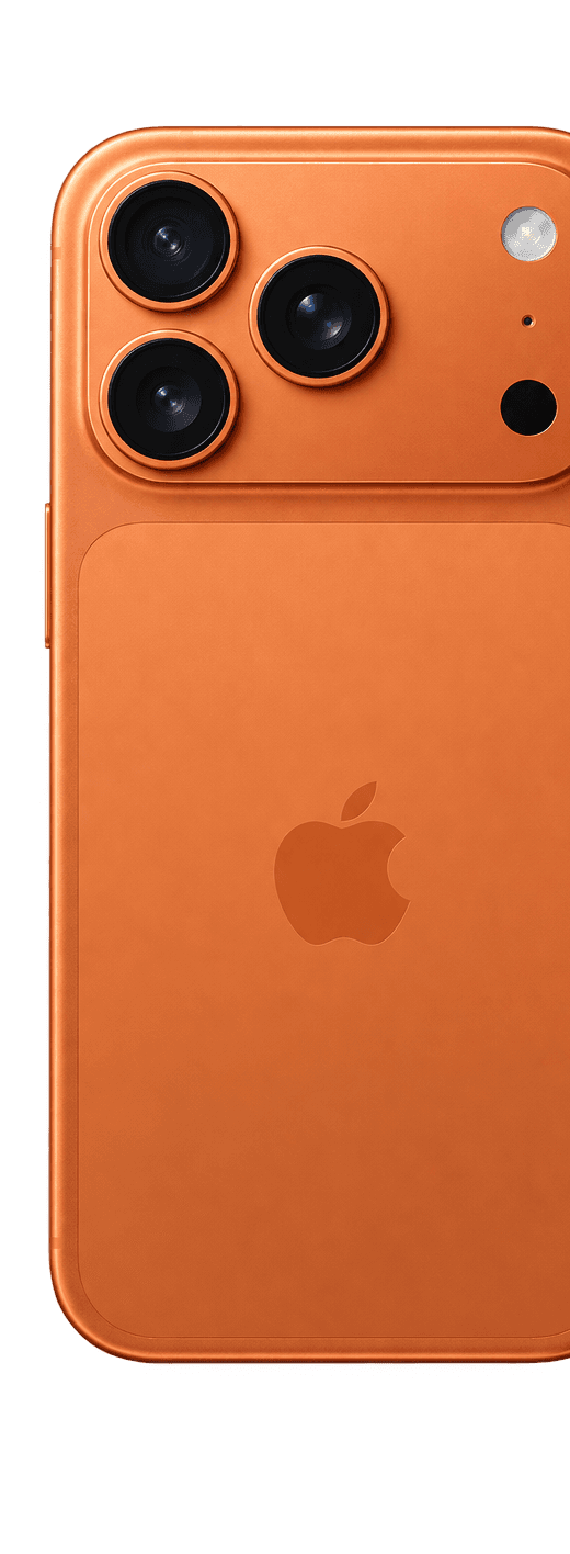 iPhone 17 Pro in Cosmic Orange
