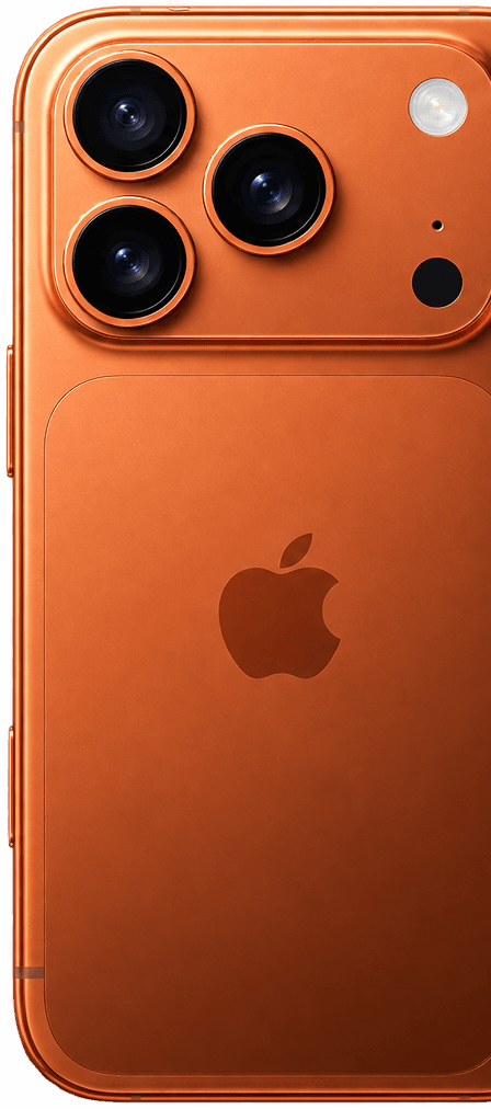 iPhone 17 Pro in Cosmic Orange