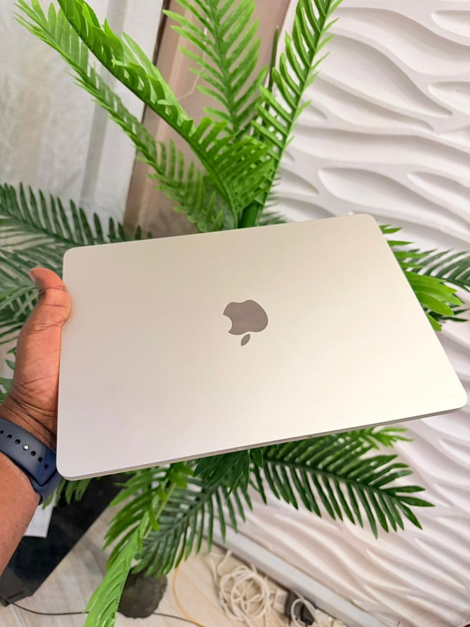 MacBook Air closed in starlight finish